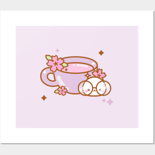 Cute Sakura Tea Posters and Art